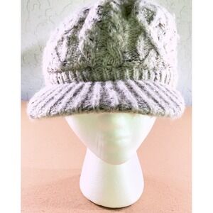 Comhats Wool Knit Visor Beanie Hat for Women's One Size, 68294_Light Gray